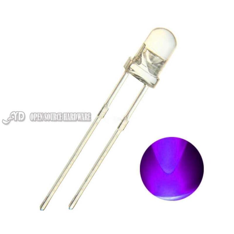 Kit 10 Led Leds Uv Ultravioleta 5mm