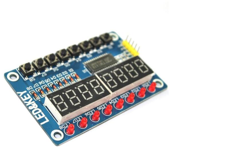 Modulo Display Siete Segmentos Tm1638 X8 Para Arduino - Imagen 3