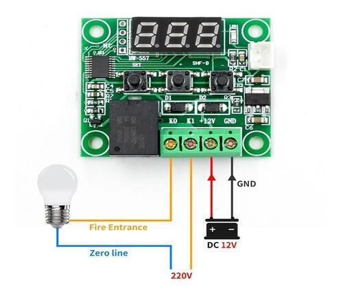 Termostato inalámbrico programable, salida controlada por termostato  eléctrico con control remoto con sensor de temperatura integrado, perfecto  para