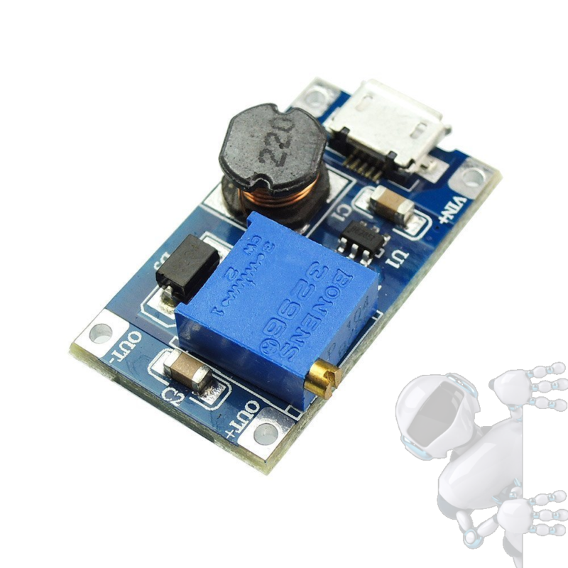 MT3608 Regulador Boost Step Up 2a Con Entrada Micro Usb - Imagen 7