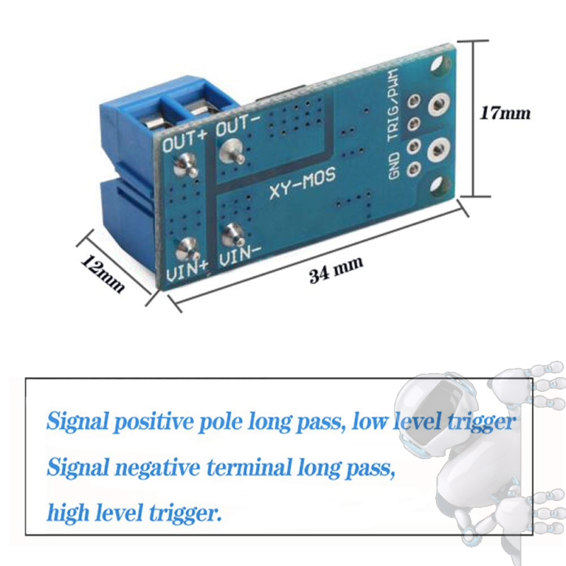 Modulo PWM 15A 400W Dual Mosfet Motor Lampara Arduino - Imagen 2