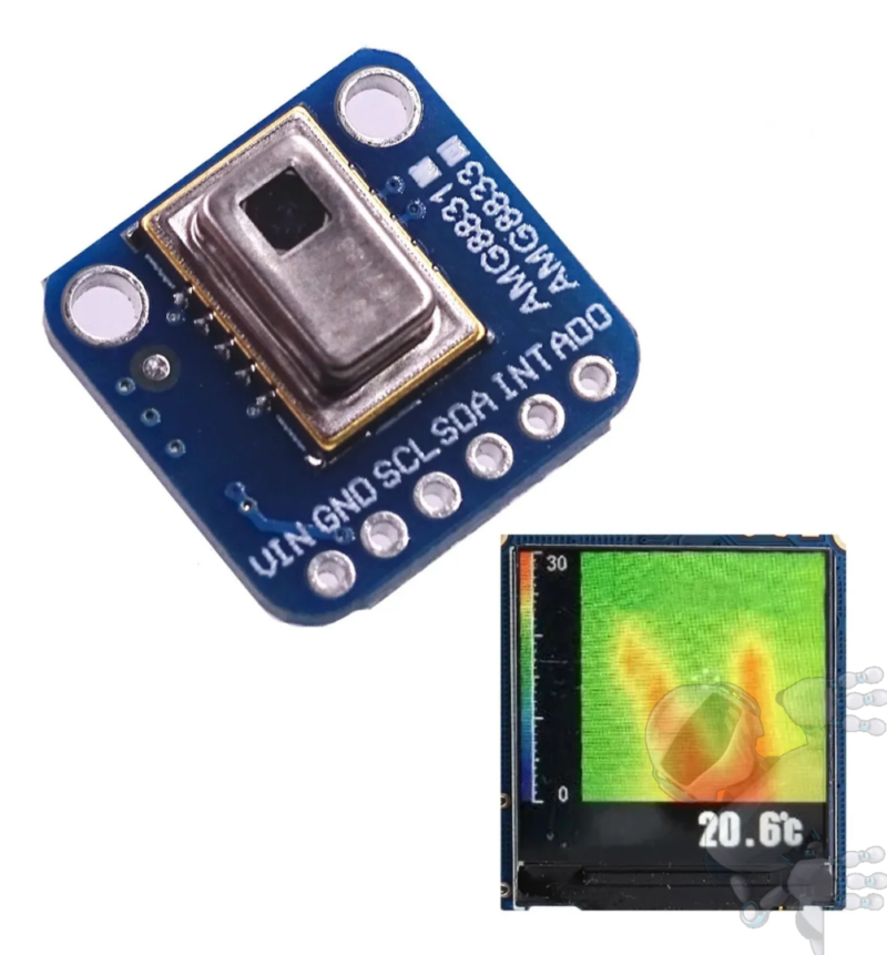 Cámara Térmica Amg8833 Amg8831 I2c Temperatura Arduino - Imagen 2