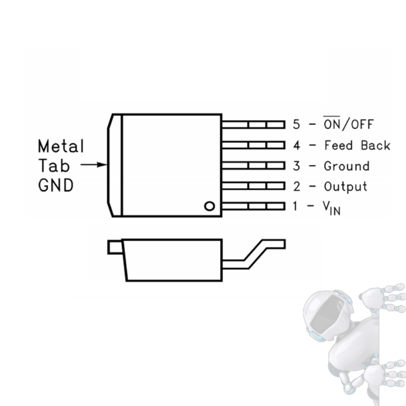 Regulador Reductor de Voltaje LM2596 5V - Imagen 2