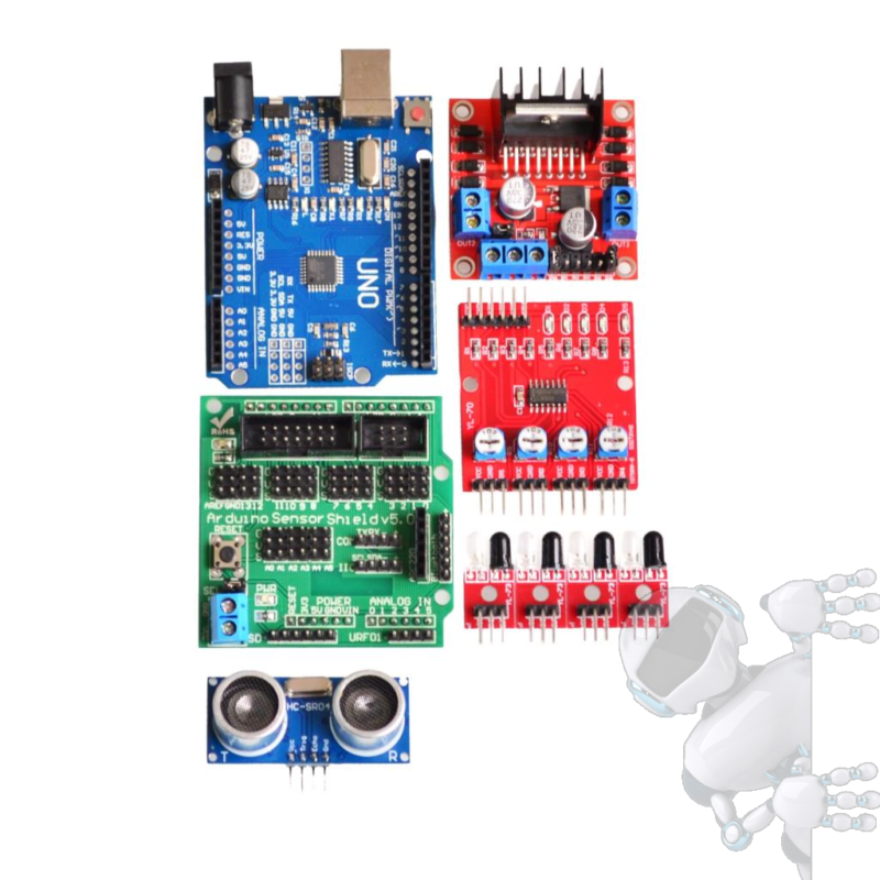 KIT ROBOT SMART CAR CARRO ROBOTICO 4WD Arduino - Imagen 4