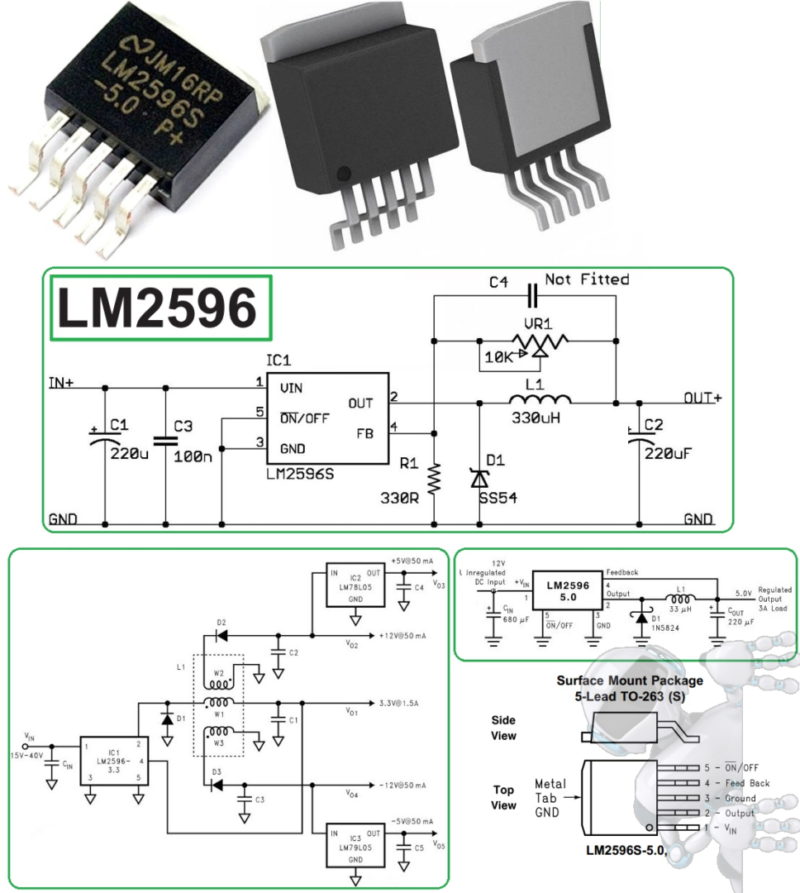 Regulador Reductor de Voltaje LM2596 5V - Imagen 3