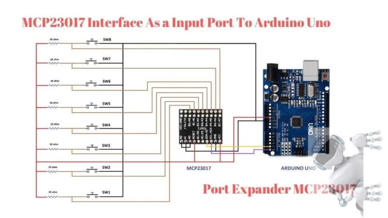 CONVERTIDOR I2C 16BITS MCP23017 - Imagen 4