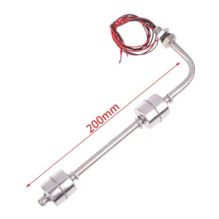 Sensor De Nivel Flotador Acero Inoxidable Doble 21.7cmt curvo
