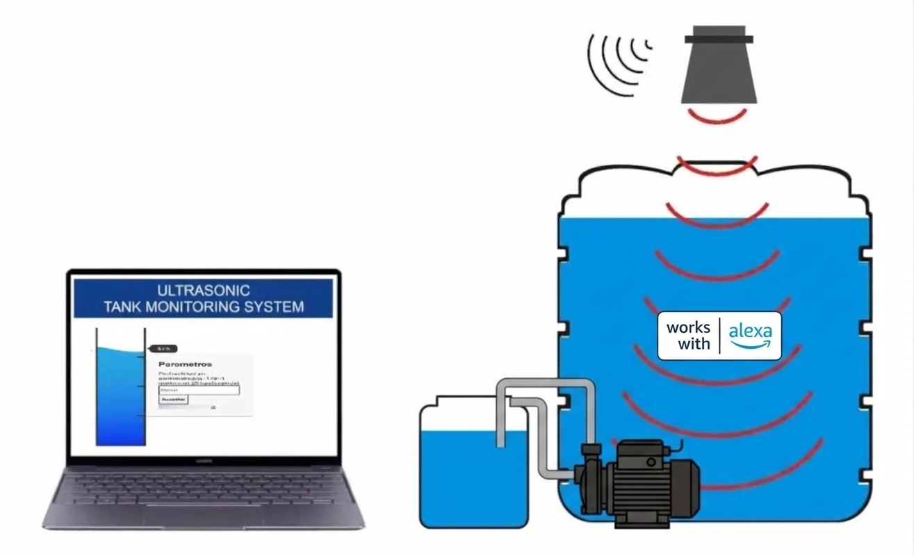Controlador De Nivel De Liquido Tanque Agua Wifi Rele